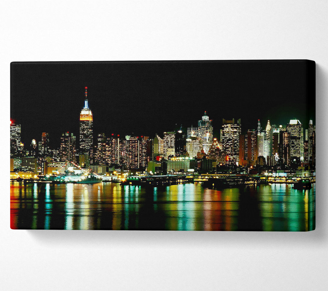  A Canvas Print of New York City Glow Canvas Print