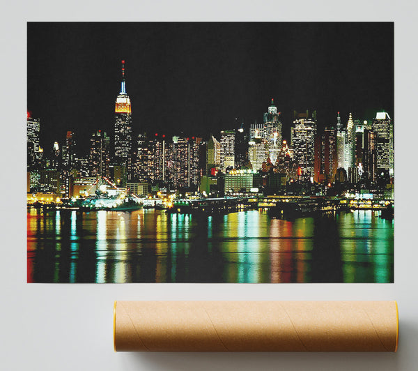 New York City Glow Poster