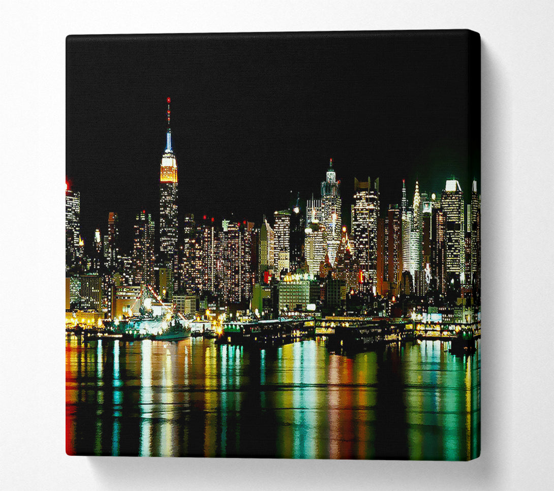  A Canvas Print of New York City Glow Canvas Print
