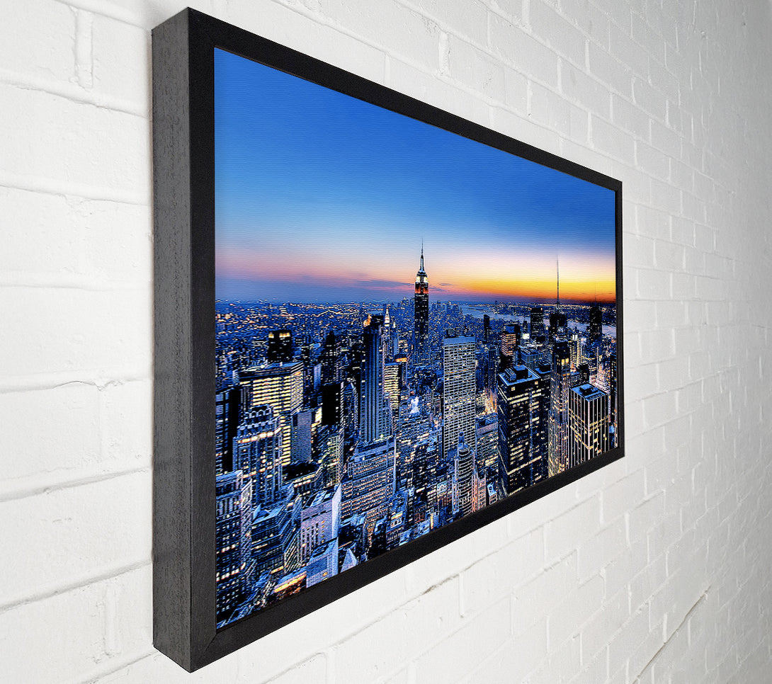  A Canvas Print of New York City Golden Horizon Canvas Wall Art