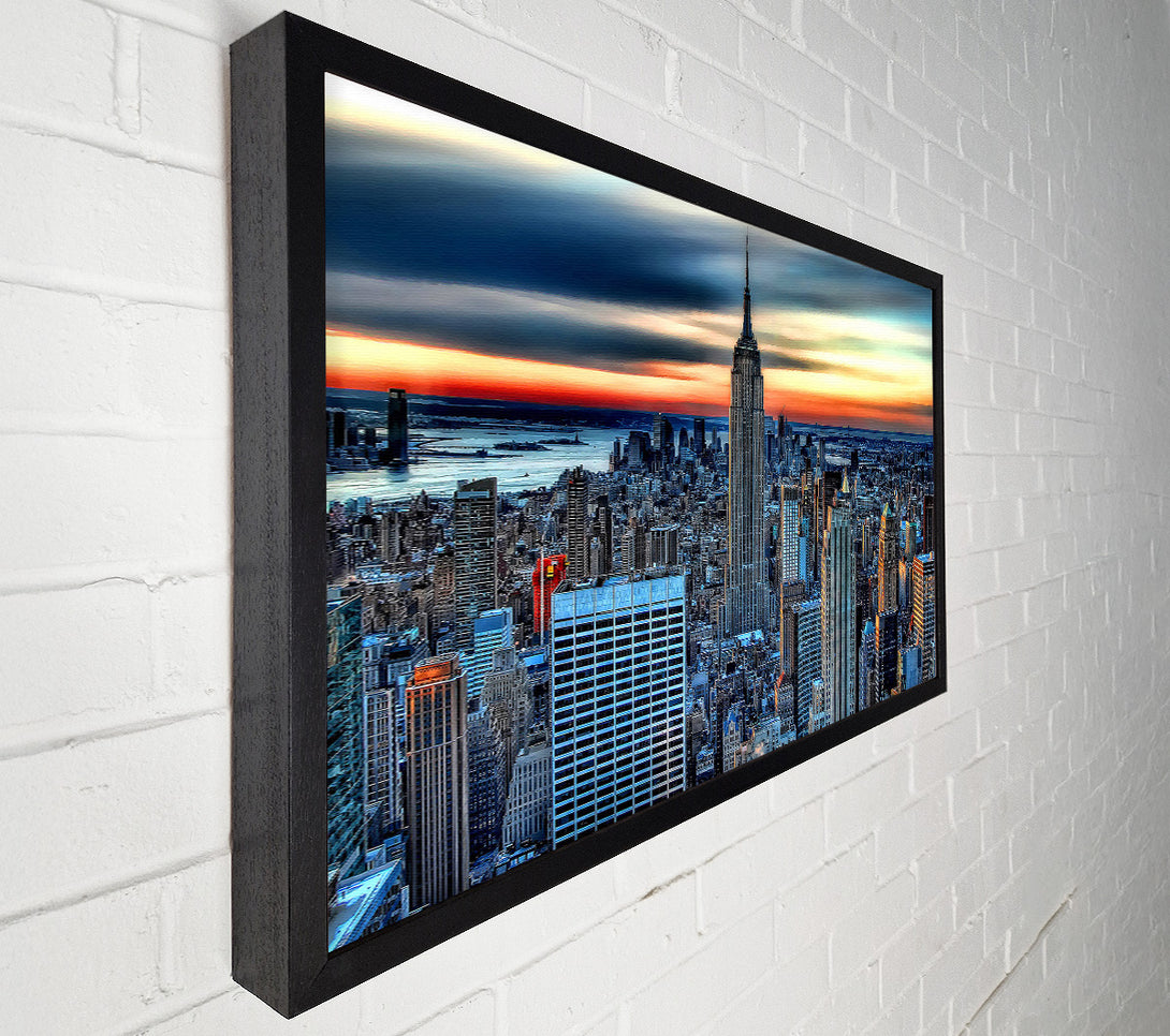  A Canvas Print of New York City On Top Of The World Canvas Print