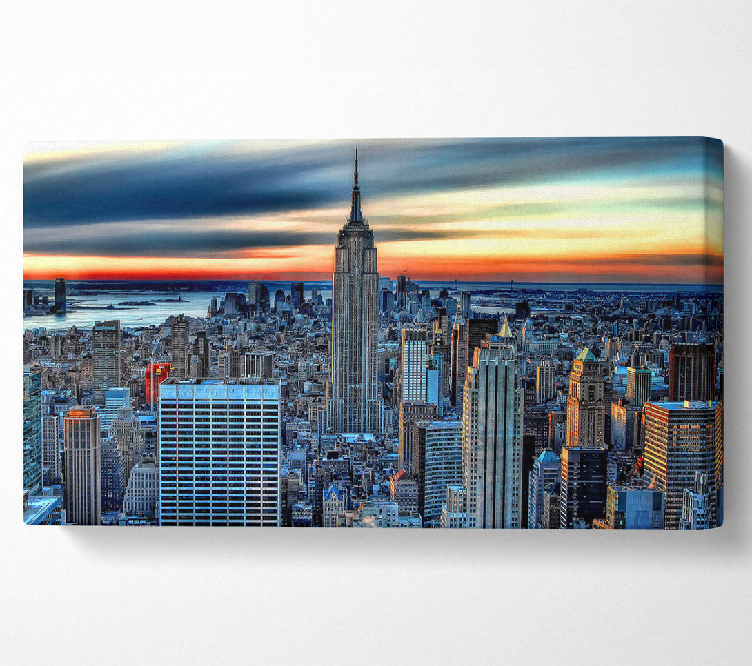  A Canvas Print of New York City On Top Of The World Canvas Print