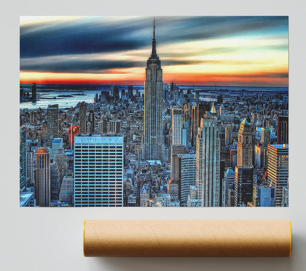 New York City On Top Of The World Giclee Print