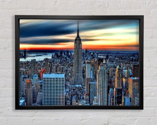 New York City On Top Of The World Framed Print