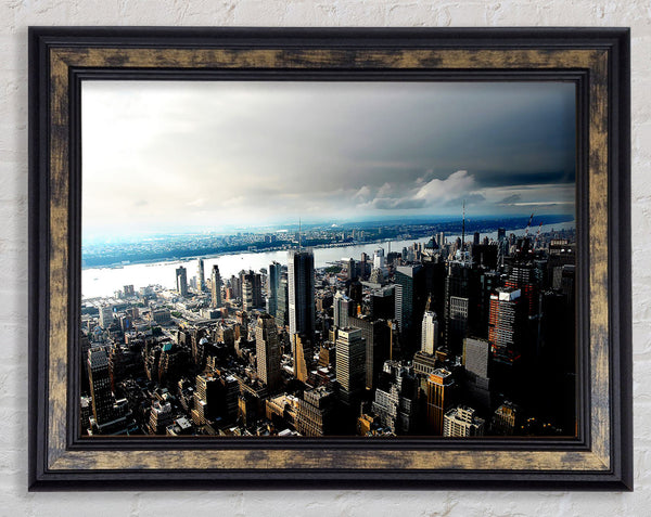 New York City Hudson River Framed Print