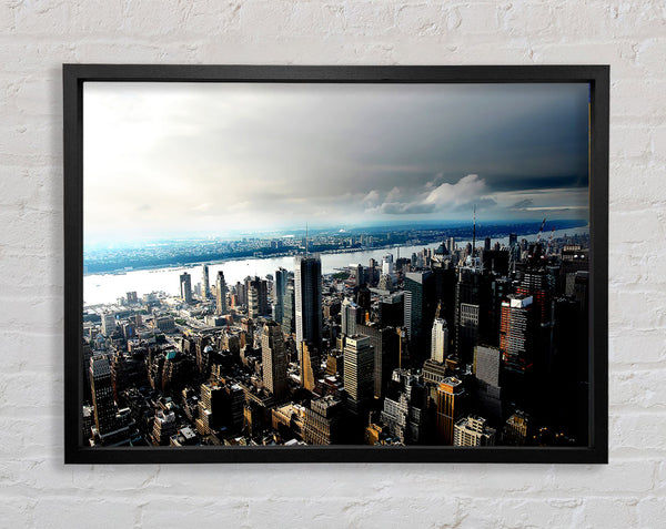 New York City Hudson River Framed Print