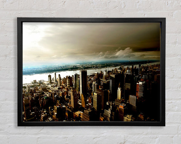 New York City Island Waters Framed Print