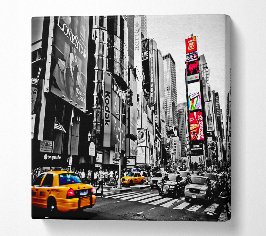  A Canvas Print of New York City Manhattan Cabs Canvas Art