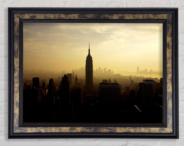 New York City Mist Framed Print