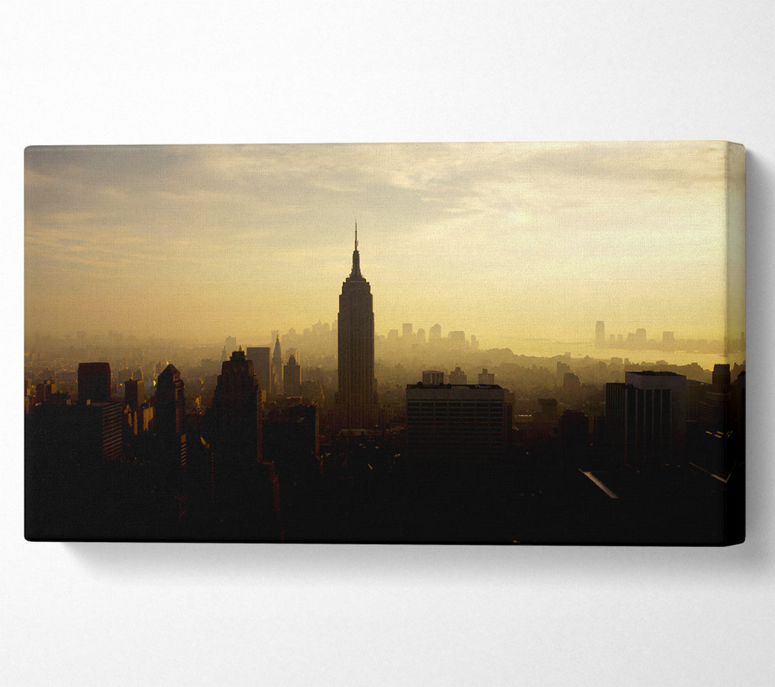  A Canvas Print of New York City Mist Canvas Art