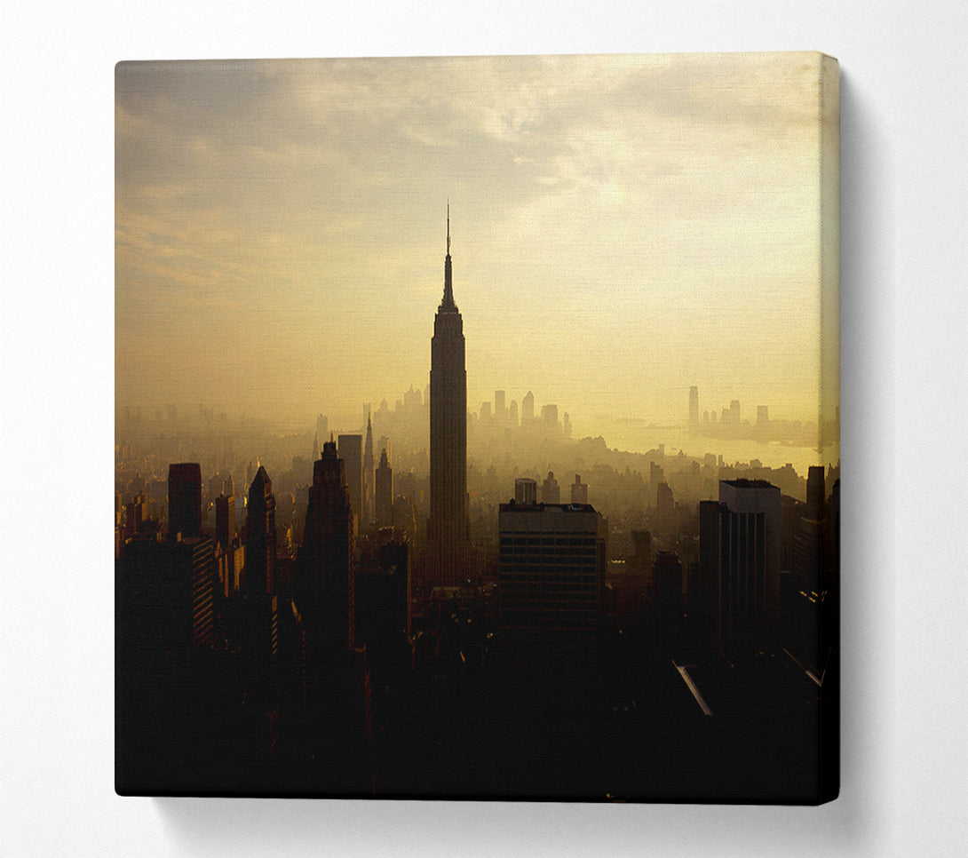  A Canvas Print of New York City Mist Canvas Art