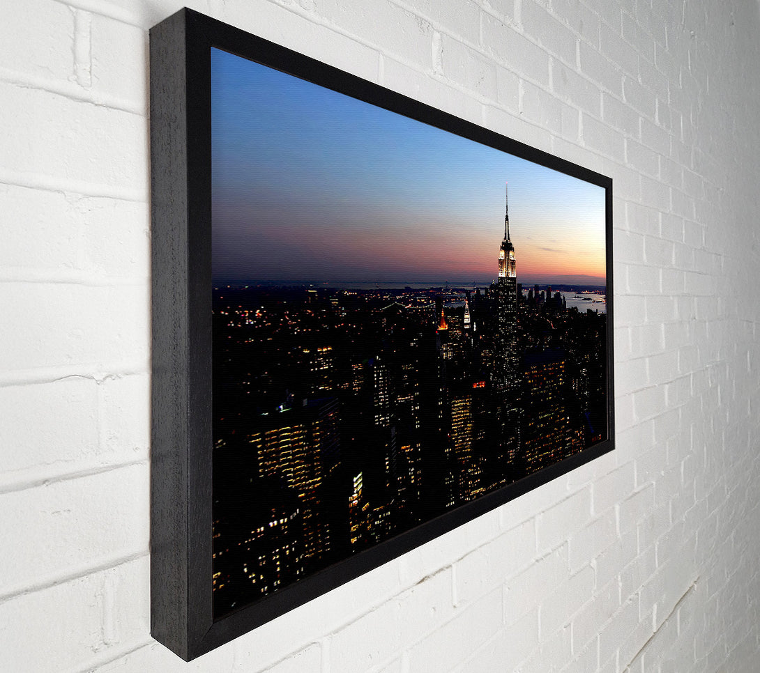  A Canvas Print of New York City Morning Glow Canvas Art