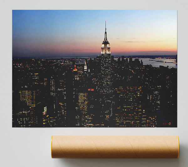 New York City Morning Glow Poster