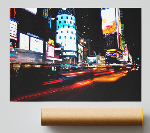 New York City Night Lights Print