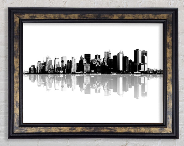 New York City Reflections Framed Print