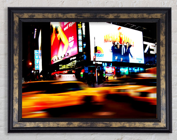 New York City Rush Hour Framed Print