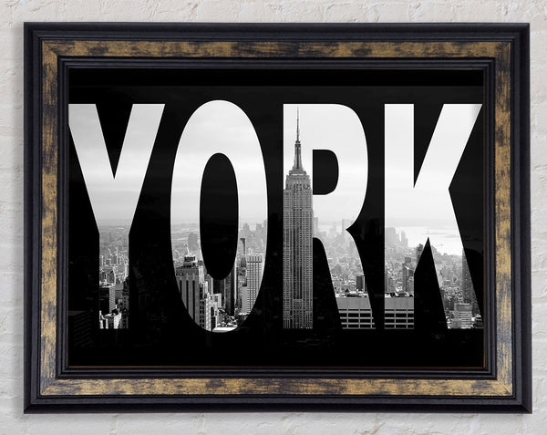 New York City Sign Framed Print
