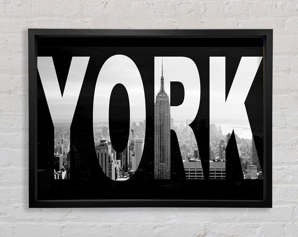 New York City Sign Framed Print