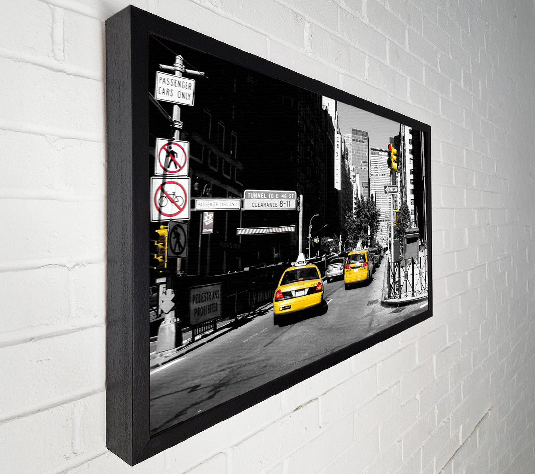  A Canvas Print of New York City Taxi Cab Canvas Art