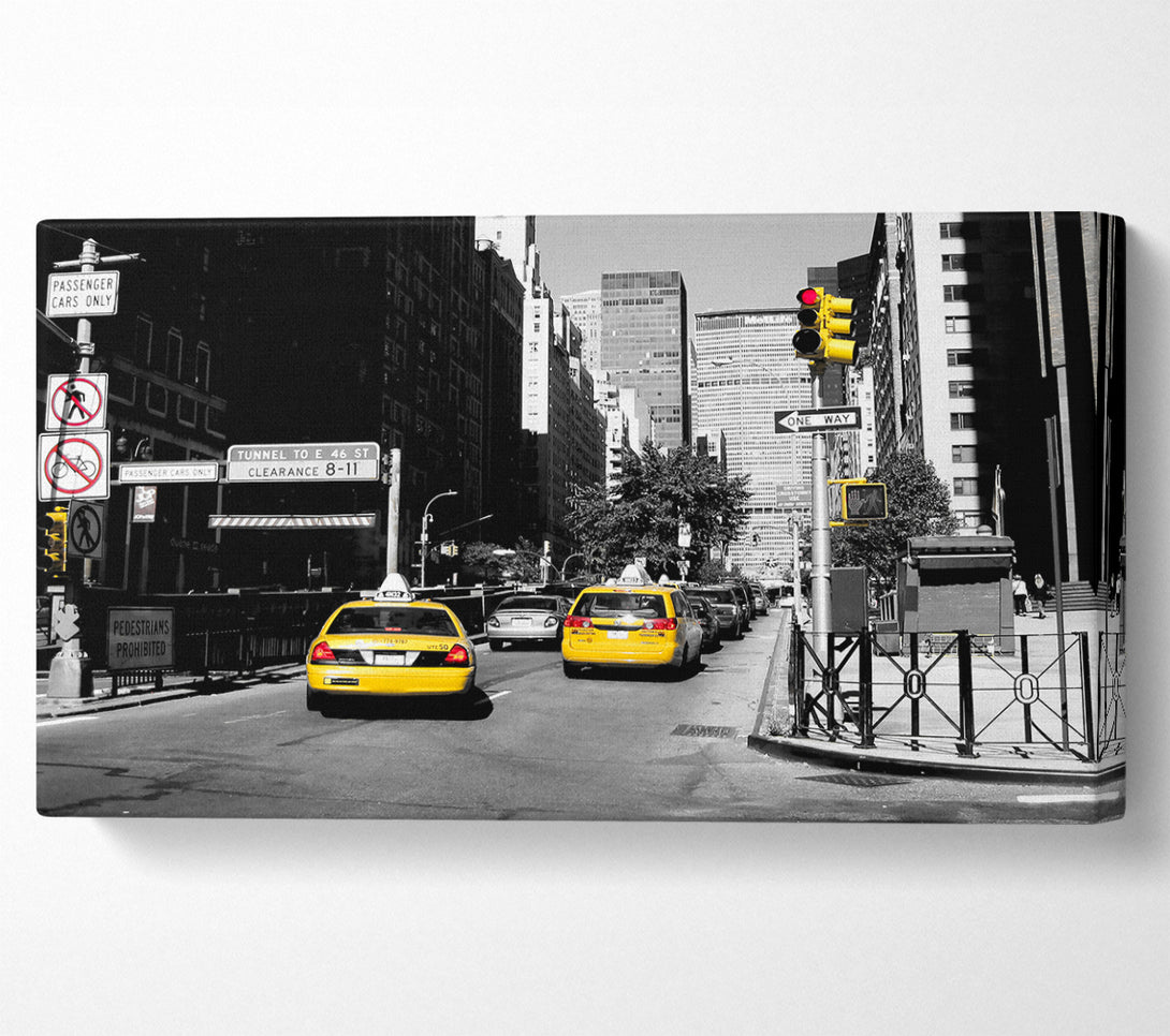  A Canvas Print of New York City Taxi Cab Canvas Art
