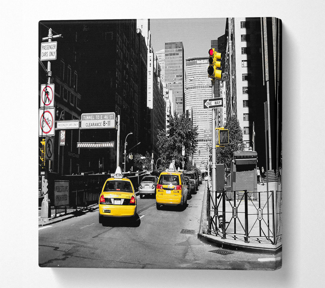  A Canvas Print of New York City Taxi Cab Canvas Art