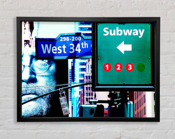 New York City West 34Th Street Framed Print