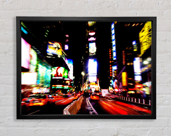 New York City Yellow Cab Traffic Jam Framed Print