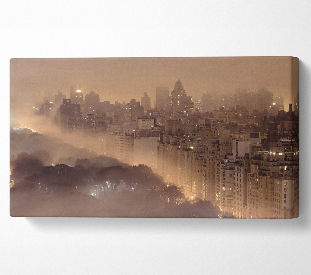  A Canvas Print of New York Fog Canvas Wall Art