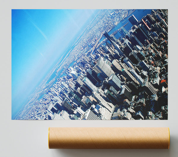New York From The Plane Print