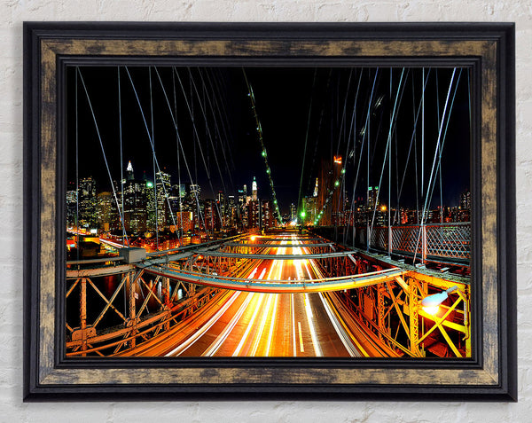New York Nights Framed Print