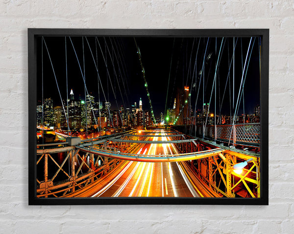 New York Nights Framed Print