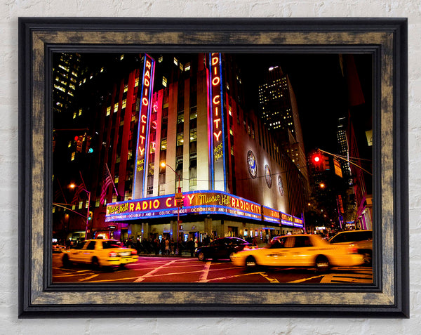 New York Radio City Framed Print