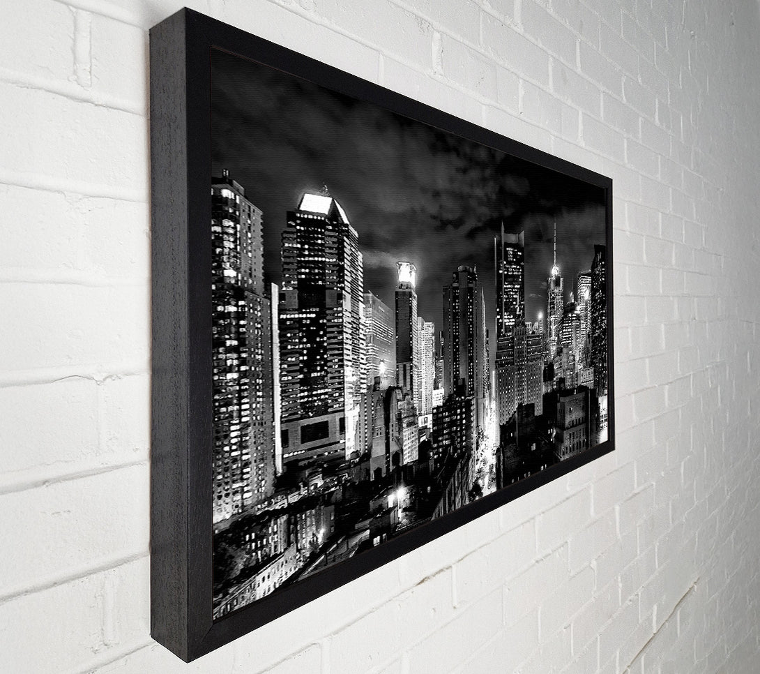  A Canvas Print of New York Streets B n W Canvas Art