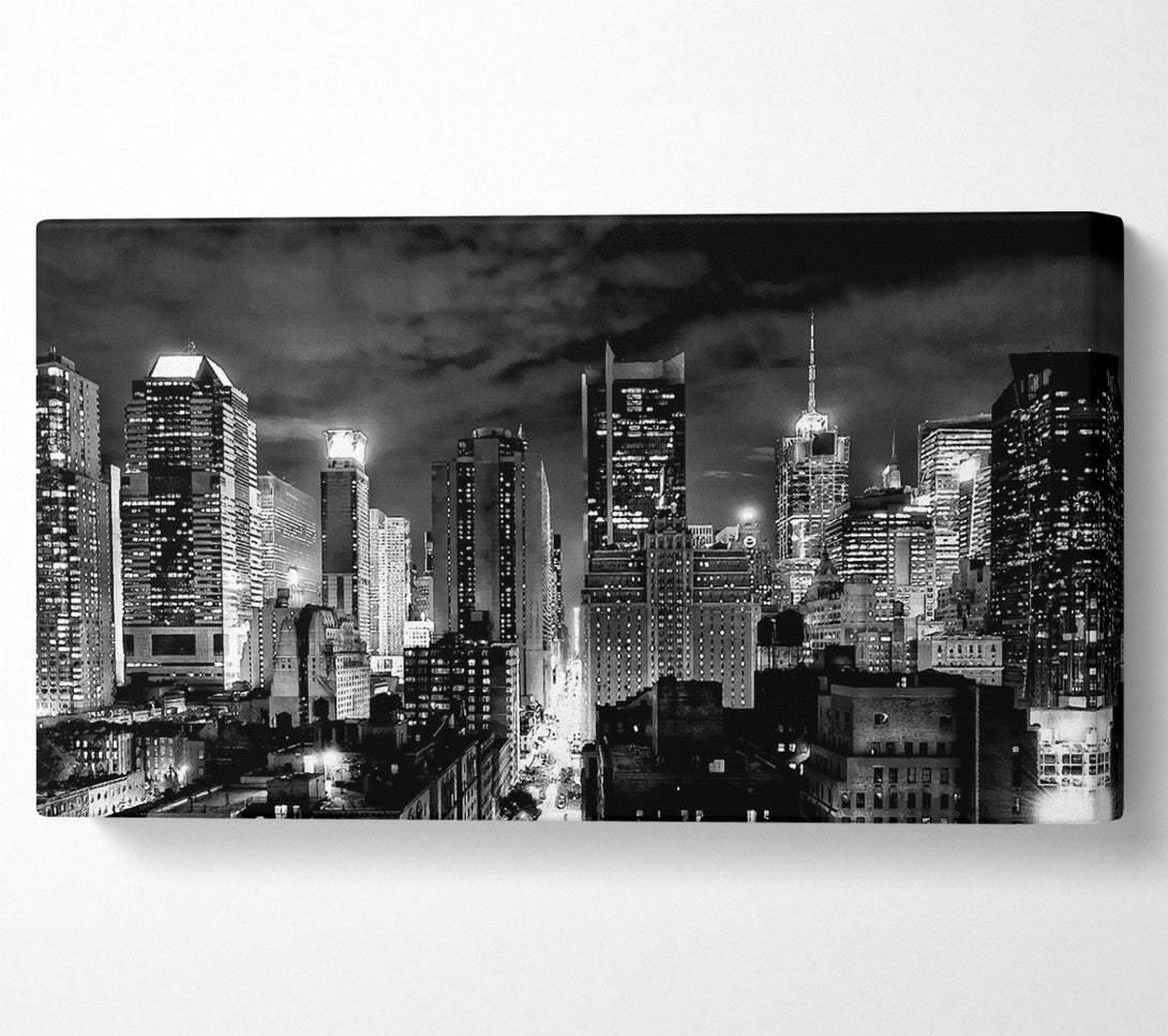  A Canvas Print of New York Streets B n W Canvas Art