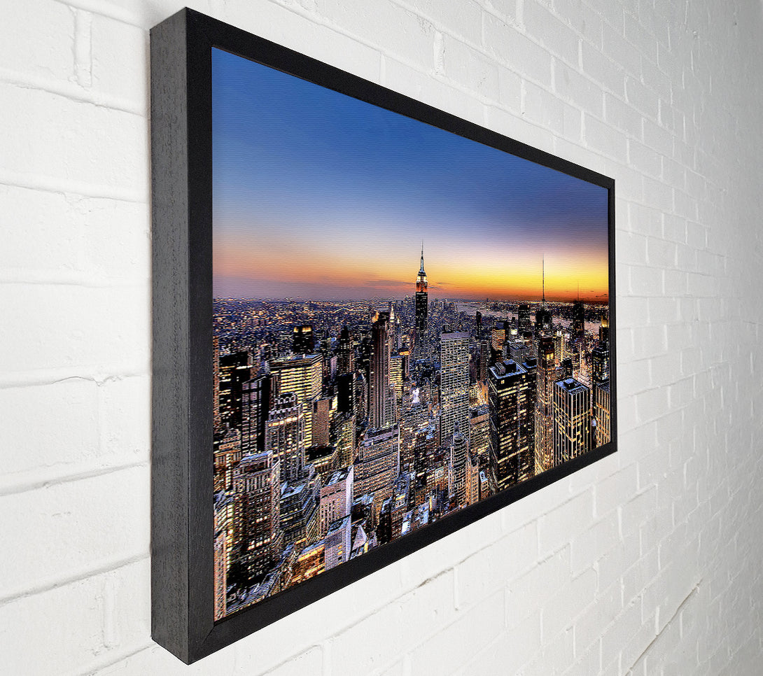  A Canvas Print of New York Sundown Canvas Art