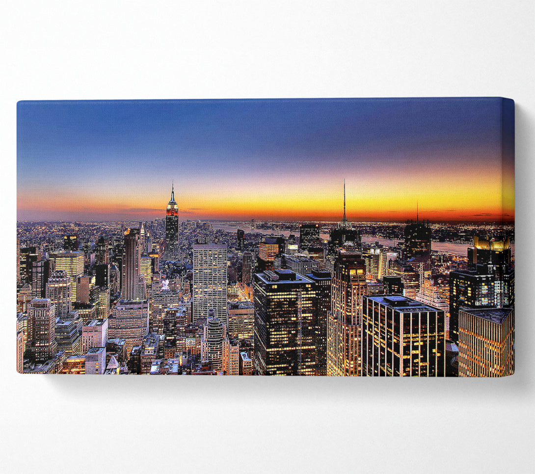  A Canvas Print of New York Sundown Canvas Art