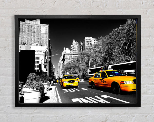 New York Taxi Framed Print