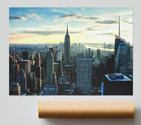New York View Below The Sky Print