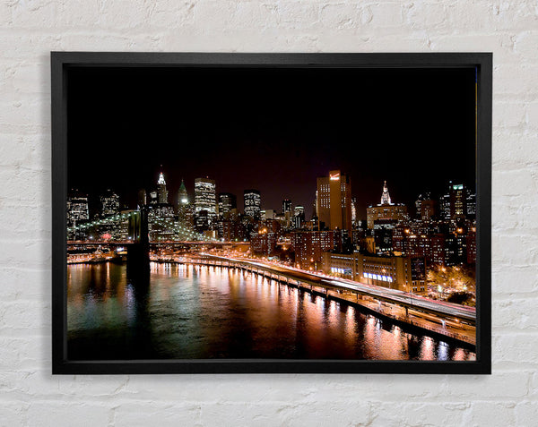 New York Waters Framed Print