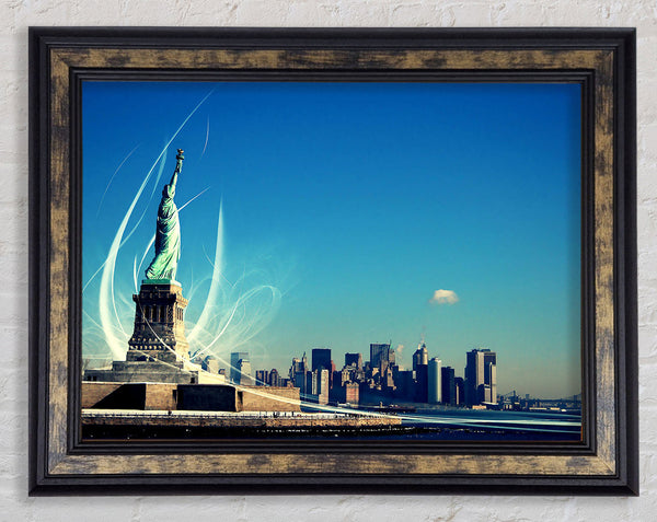 New Yorks Statue Of Liberty Framed Print