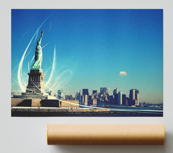 New Yorks Statue Of Liberty Giclee Print