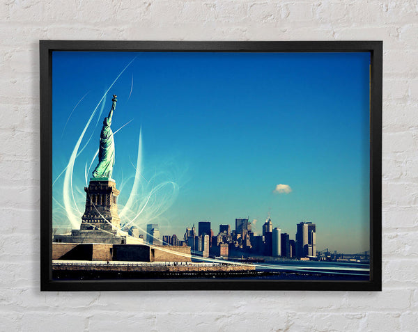 New Yorks Statue Of Liberty Framed Print