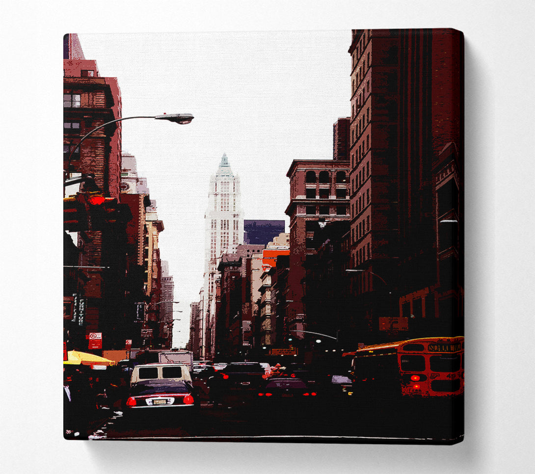  A Canvas Print of Nyc Empire State View Canvas Print