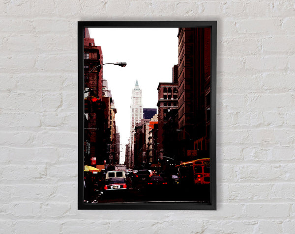 Nyc Empire State View Framed Print