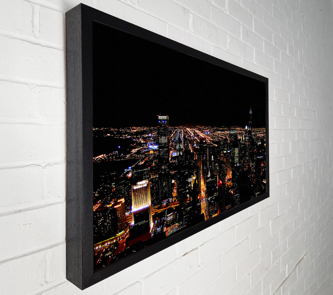  A Canvas Print of Nyc Night Lights Canvas Print