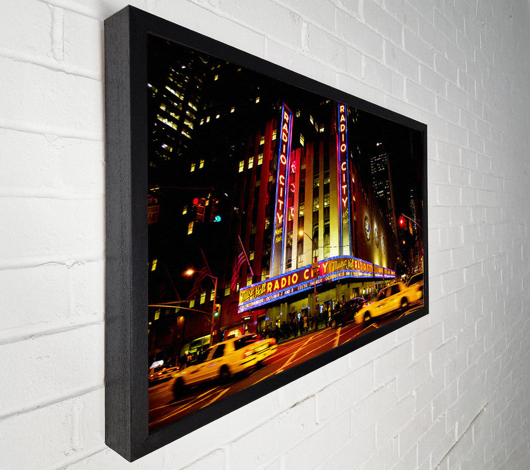  A Canvas Print of Nyc Radio City Music Hall Canvas Print