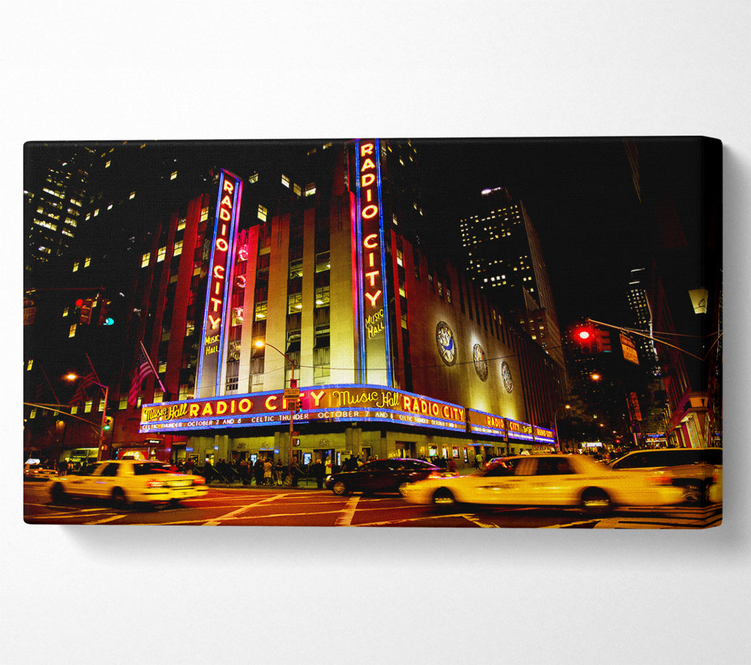  A Canvas Print of Nyc Radio City Music Hall Canvas Print