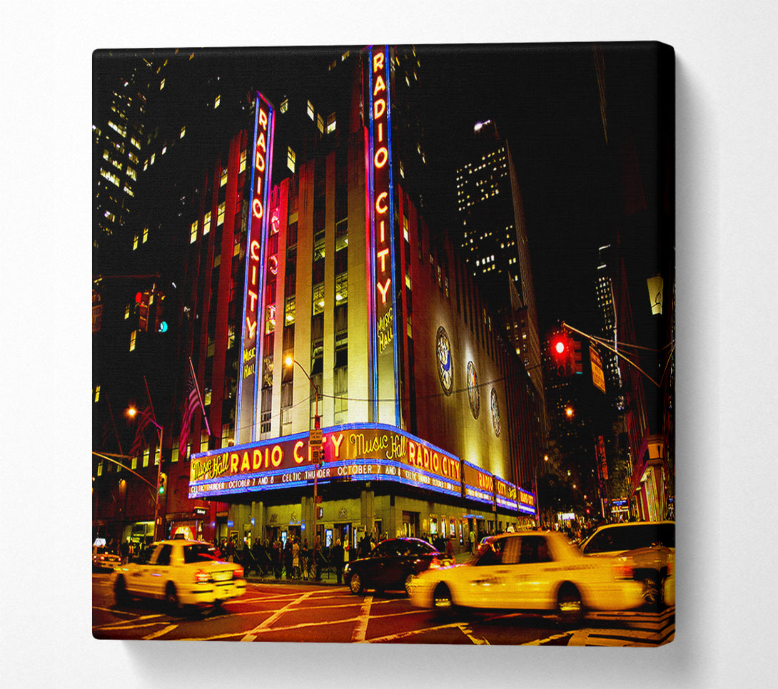  A Canvas Print of Nyc Radio City Music Hall Canvas Print