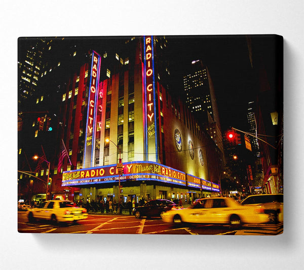  A Canvas Print of Nyc Radio City Music Hall Canvas Print
