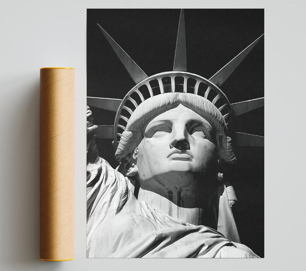 Nyc The Big Apple Statue Of Liberty Print